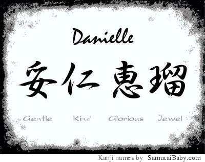 Danielle Name Tag