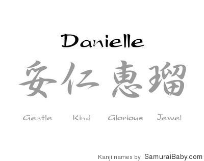 Danielle Name Tag